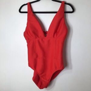 Rachel Roy one piece swim suit large red